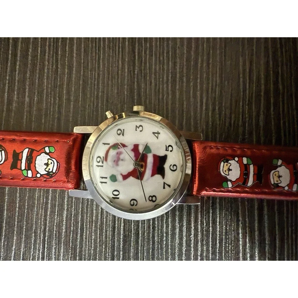 Ho-Ho-Ho! Festive Fun with this Santa Claus Women's Watch New Battery